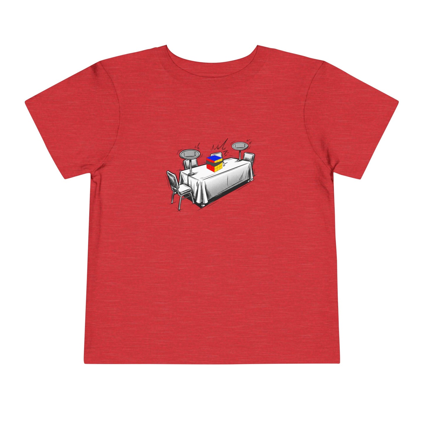 3x3 Blind Comp Day - Rubik's Cube Art  Toddler Short Sleeve T-Shirt