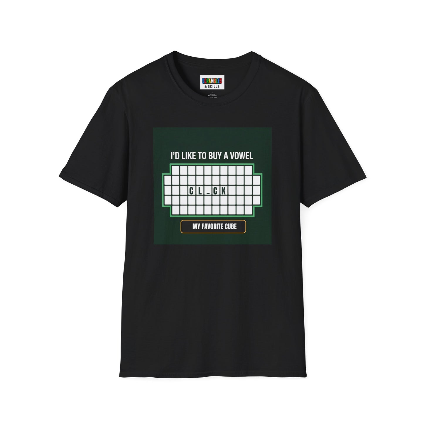 Clock - Vowel Unisex Graphic Softstyle T-Shirt
