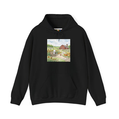 Farm Watercolor Unisex Heavy Blend™ Hooded Sweatshirt