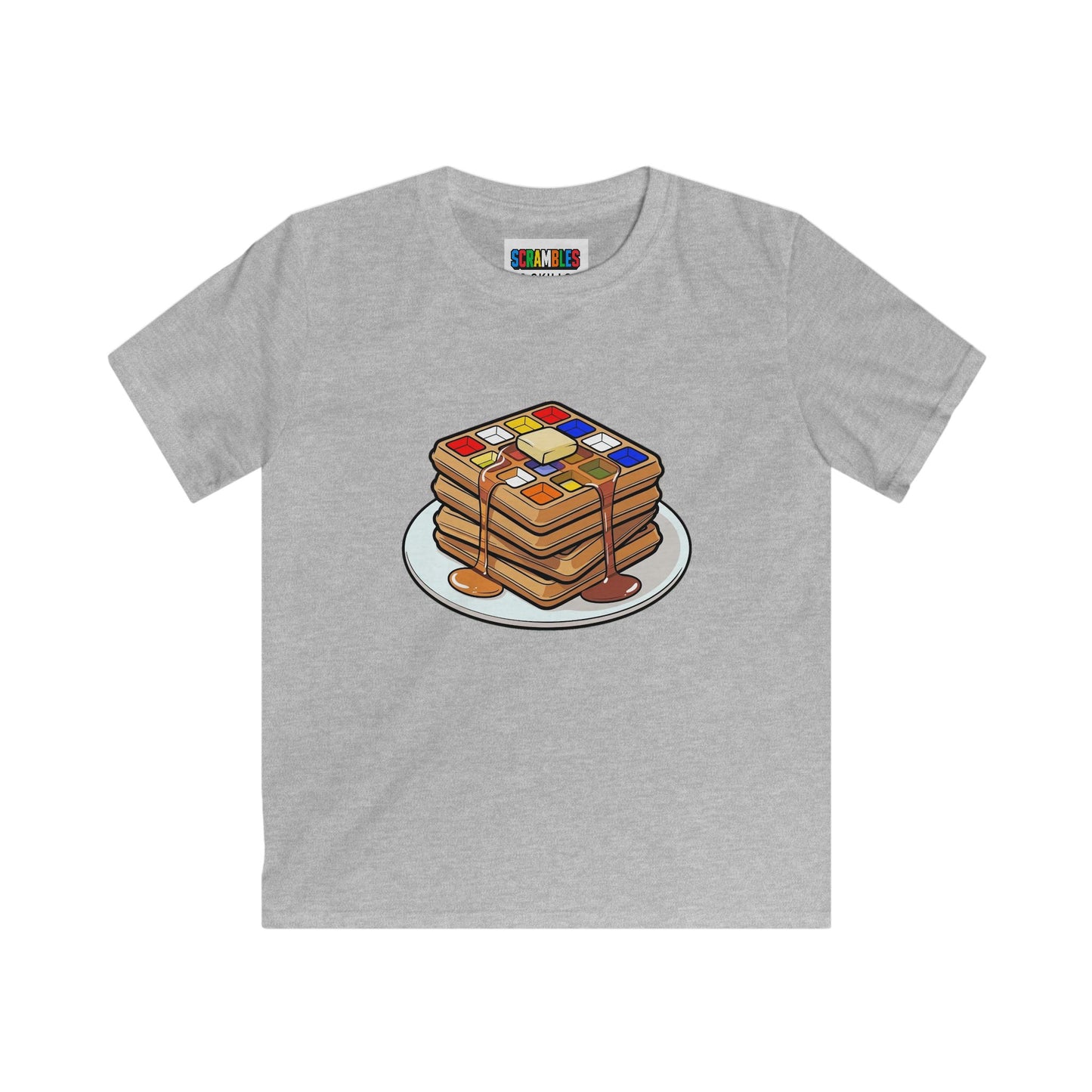 4x4 Waffles - Rubiks Cube Kids Softstyle Tee