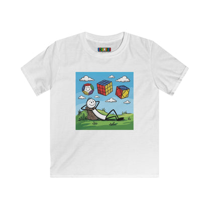 Daydream Solves - Rubik's Cube Art  Kids Softstyle Tee