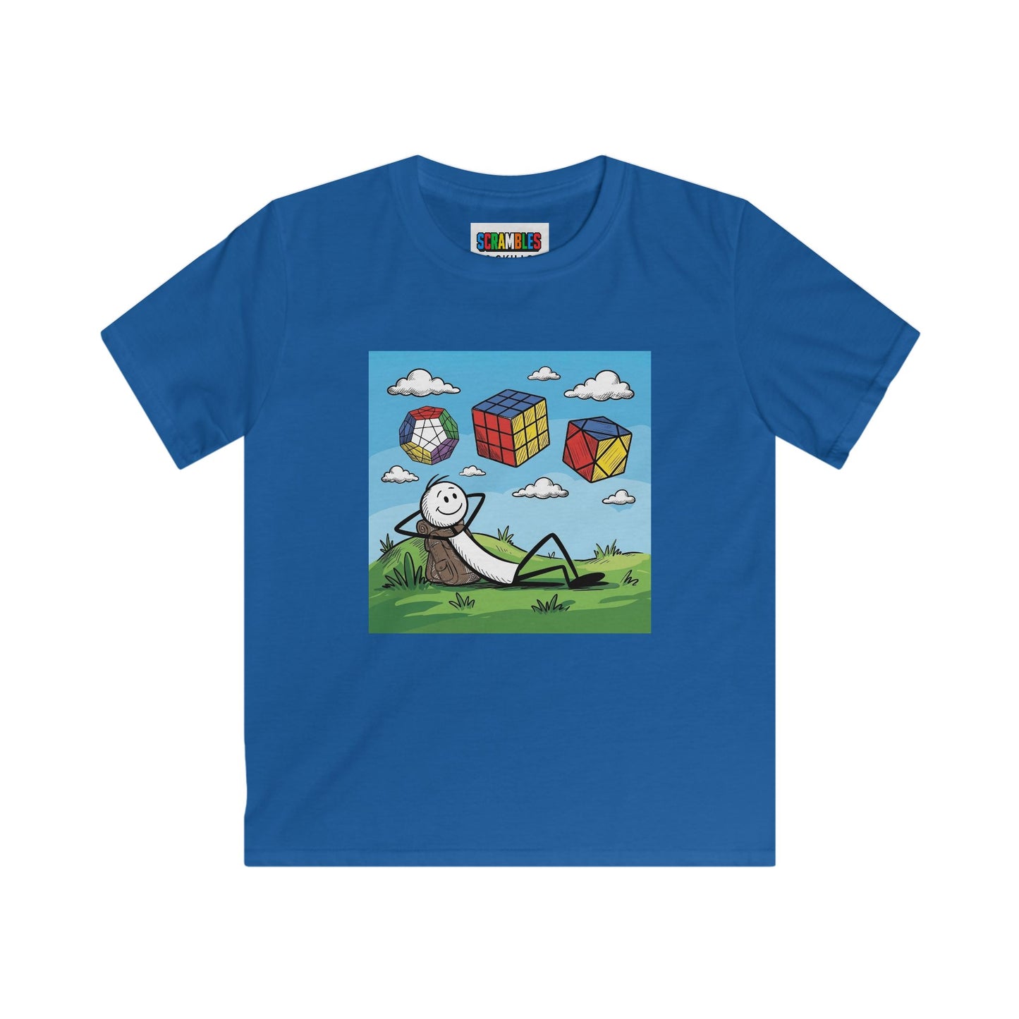 Daydream Solves - Rubik's Cube Art  Kids Softstyle Tee