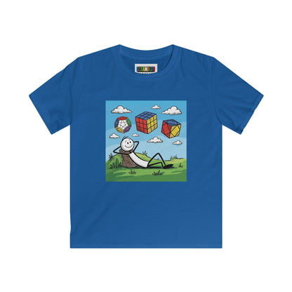Daydream Solves - Rubik's Cube Art  Kids Softstyle Tee