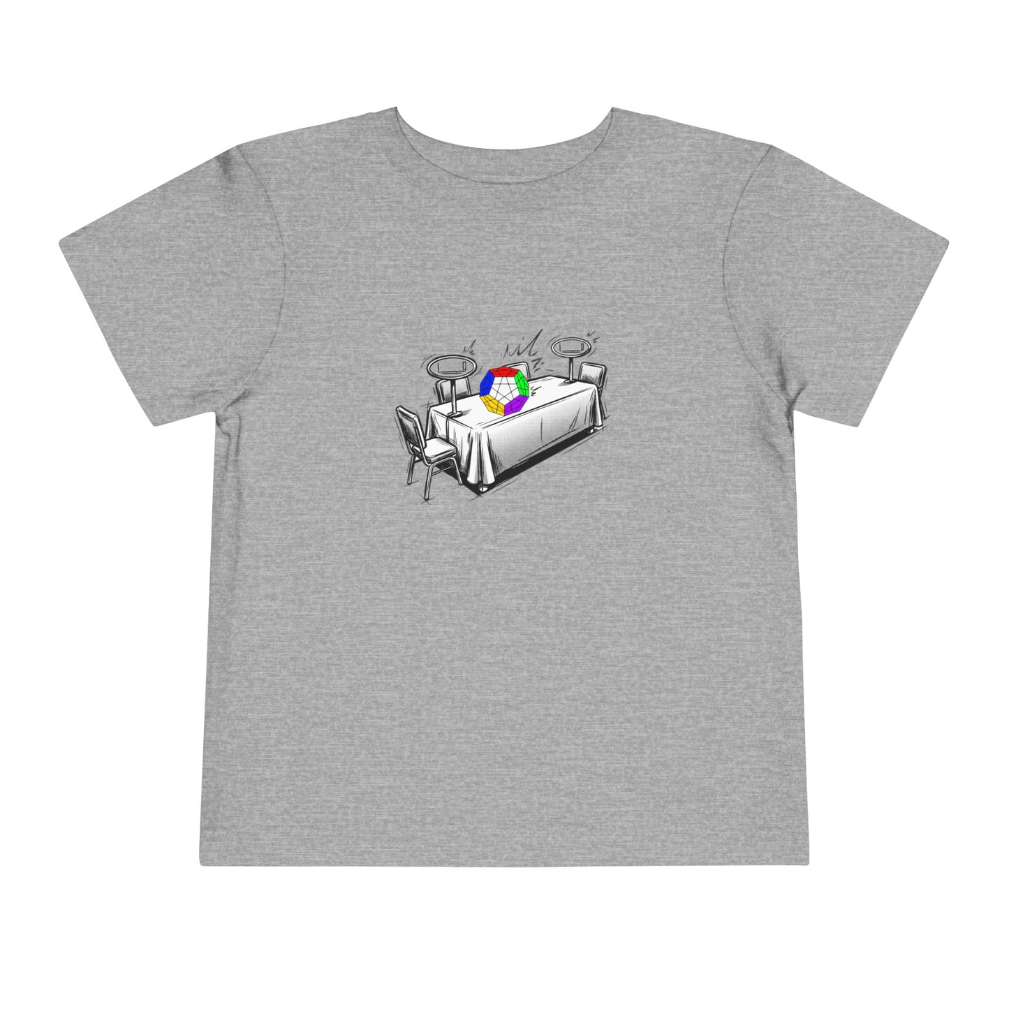 Megaminx Comp Day - Rubik's Cube Art Toddler Short Sleeve T-Shirt