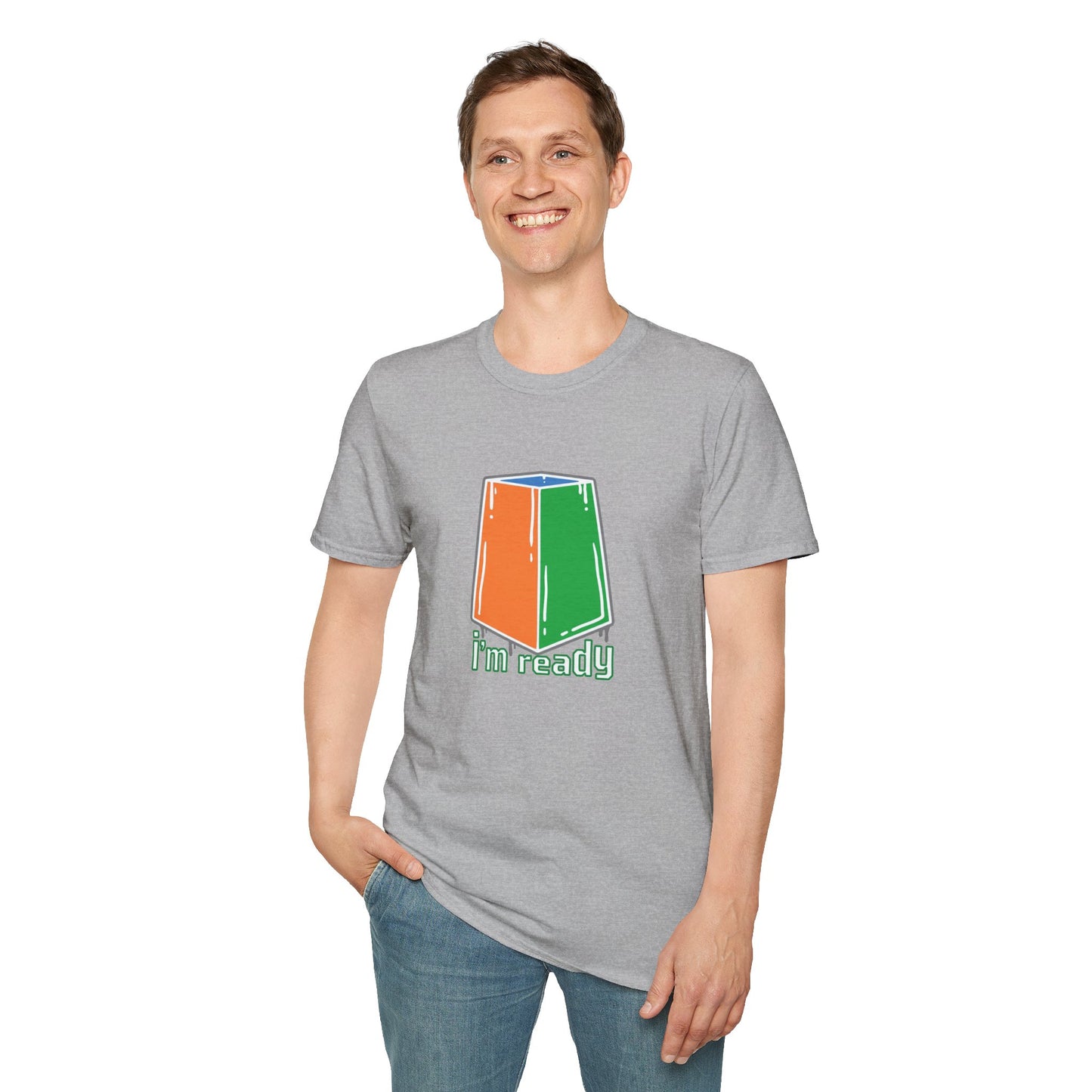 I'm Ready Rubiks Cube Art Unisex Graphic Softstyle T-Shirt
