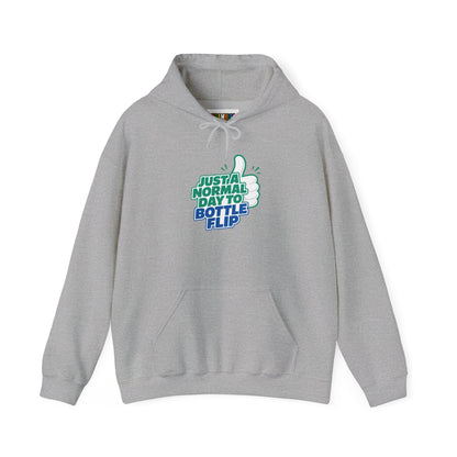 Just a Normal Day to Bottle Flip Unisex Heavy Blend™ Hooded Sweatshirt