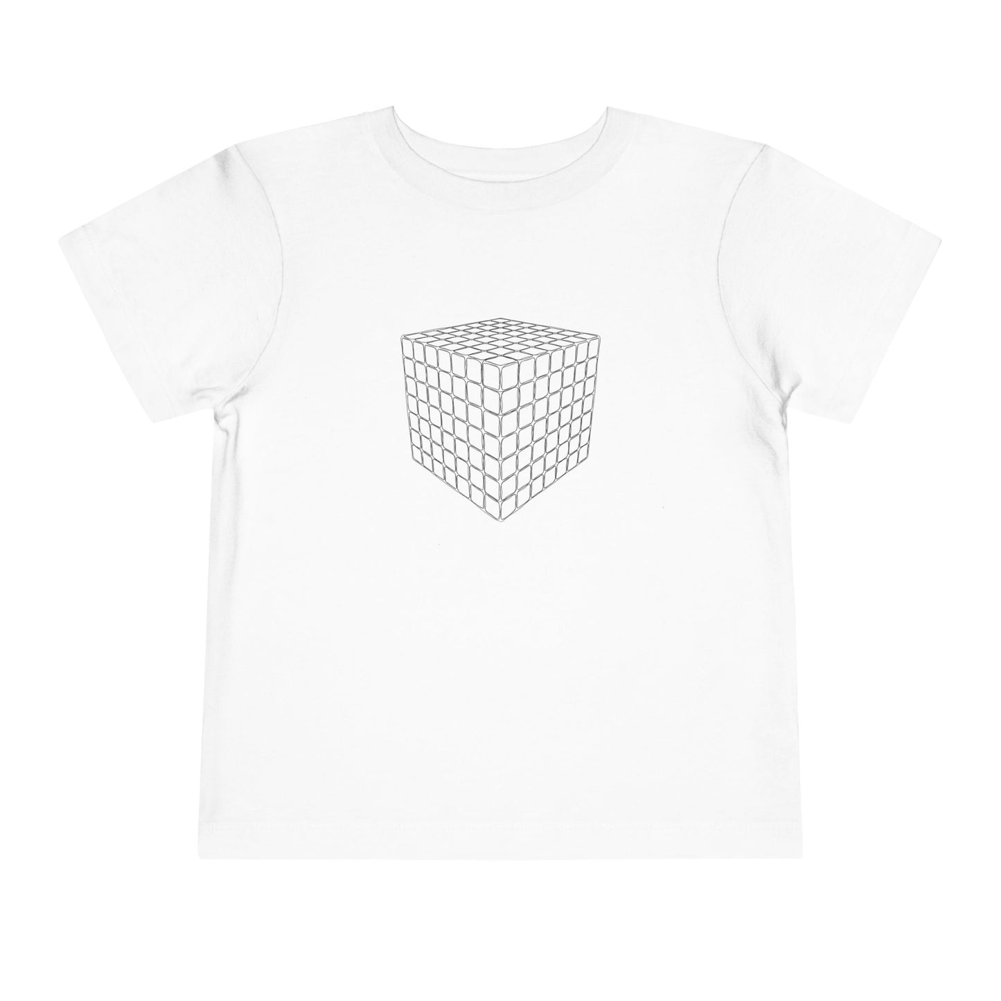 7x7 Doodle  - Rubik's Cube Art Toddler Short Sleeve T-Shirt