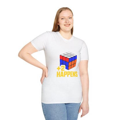 +2 Happens Unisex Graphic Softstyle T-Shirt