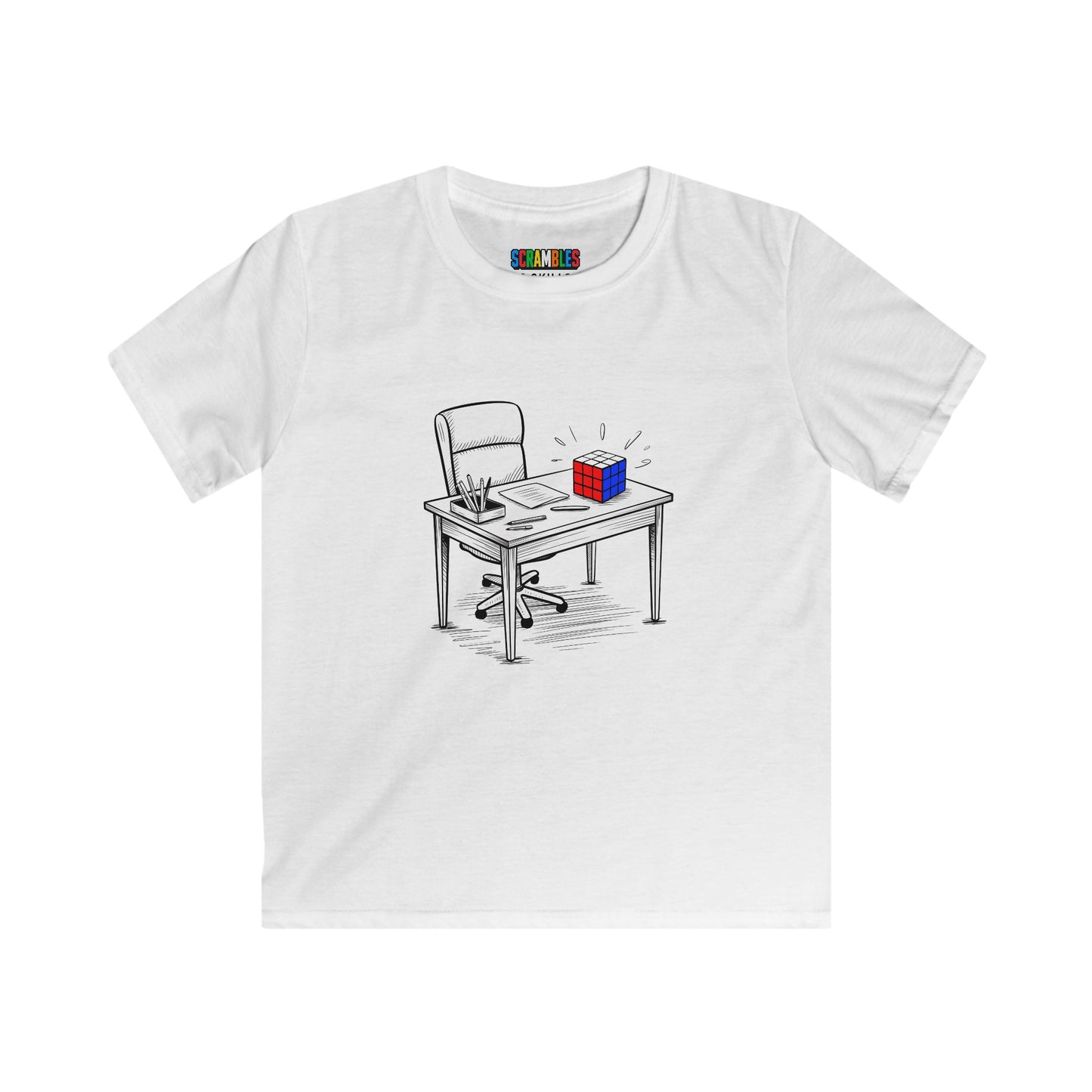 Priorities  - Rubik's Cube Art Kids Softstyle Tee