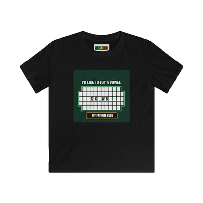 Skewb - Vowel - Rubik's Cube Art  Kids Softstyle Tee