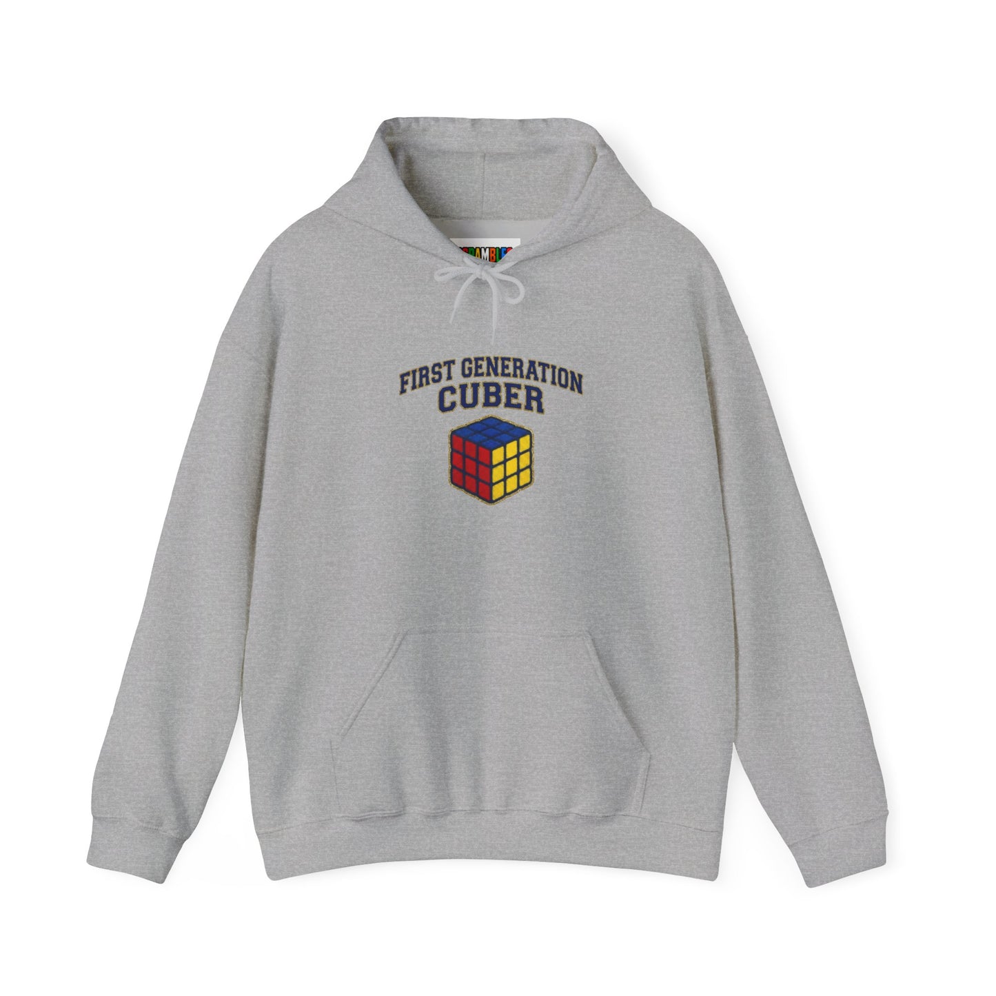 First Generation Cuber Rubiks Cube Art Unisex Heavy Blend™ Hooded Sweatshirt