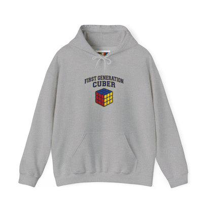 First Generation Cuber Rubiks Cube Art Unisex Heavy Blend™ Hooded Sweatshirt