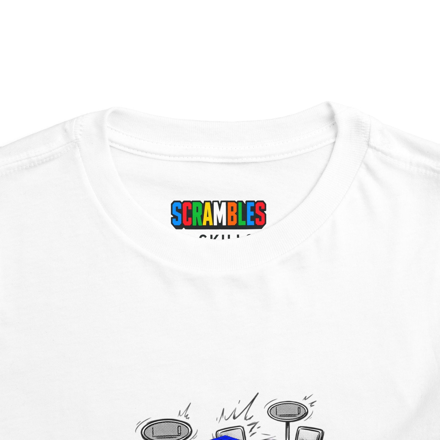 4x4 Blind Comp Day  - Rubik's Cube Art Toddler Short Sleeve T-Shirt