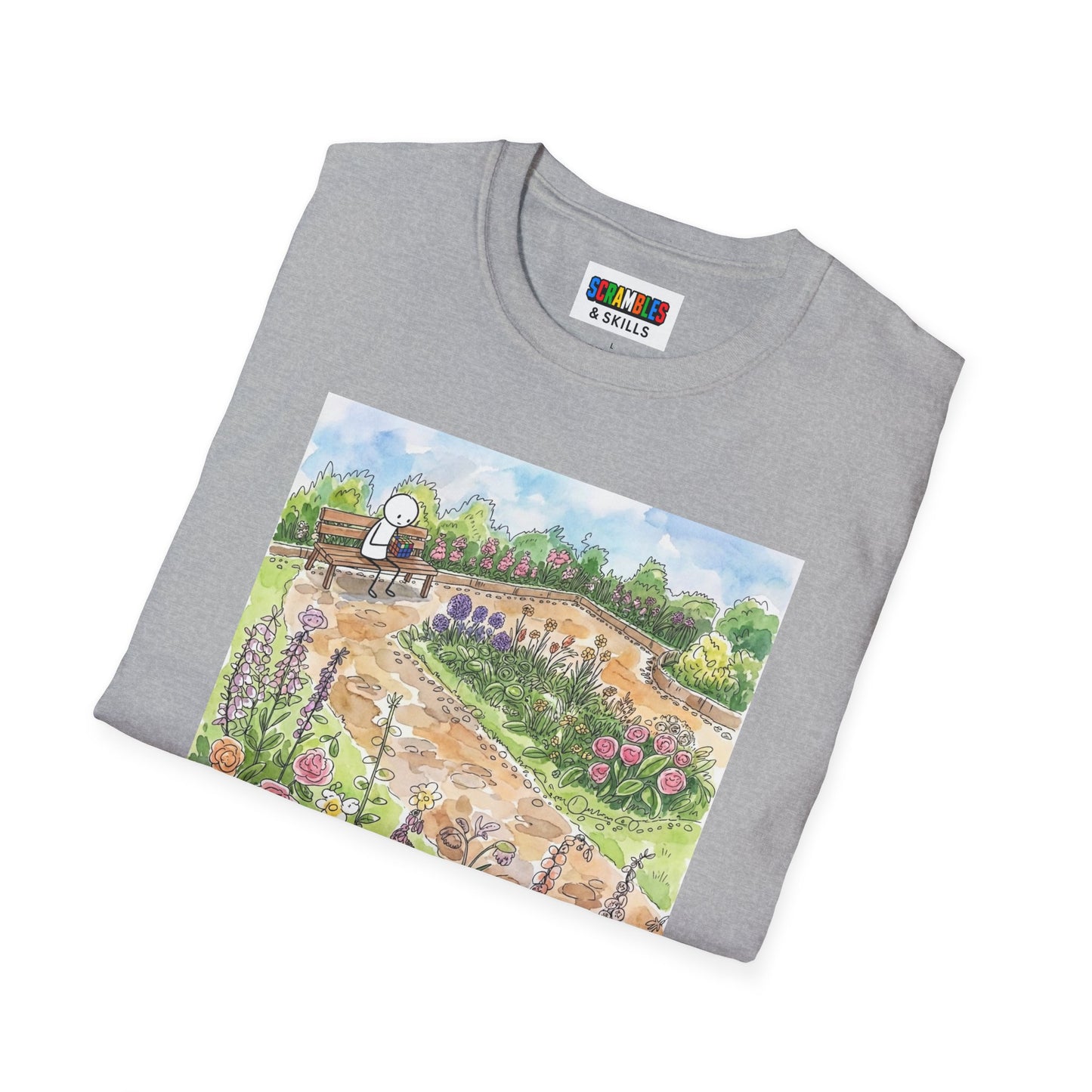 Garden Watercolor Unisex Graphic Softstyle T-Shirt