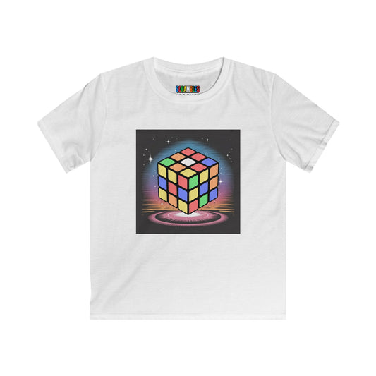Cube Portal - Rubik's Cube Art  Kids Softstyle Tee