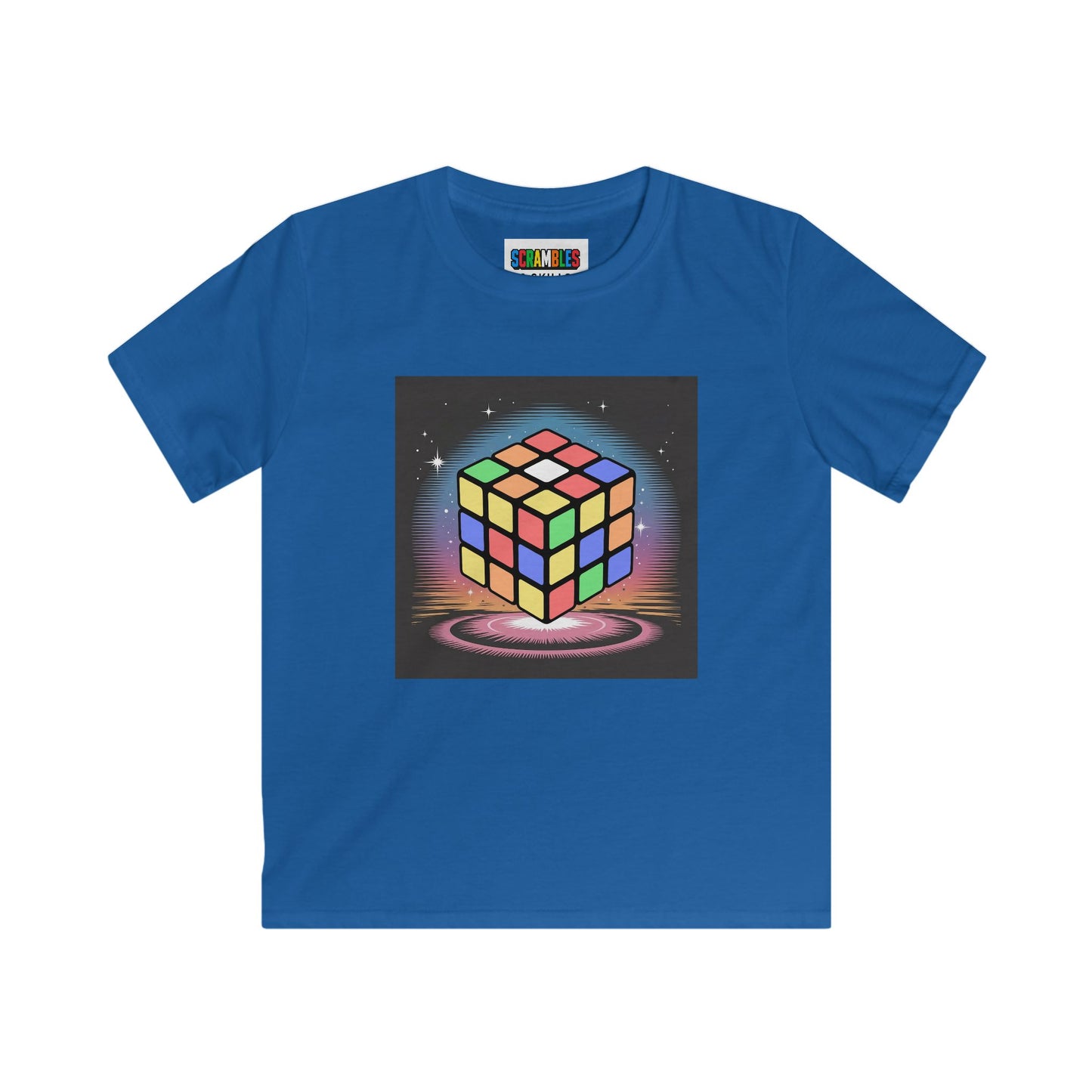 Cube Portal - Rubik's Cube Art  Kids Softstyle Tee
