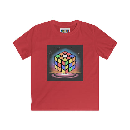 Cube Portal - Rubik's Cube Art  Kids Softstyle Tee