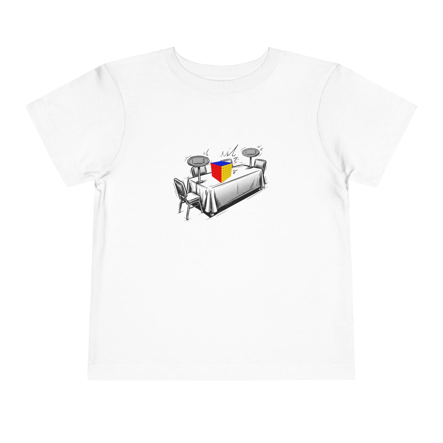 7x7 Comp Day  - Rubik's Cube Art Toddler Short Sleeve T-Shirt