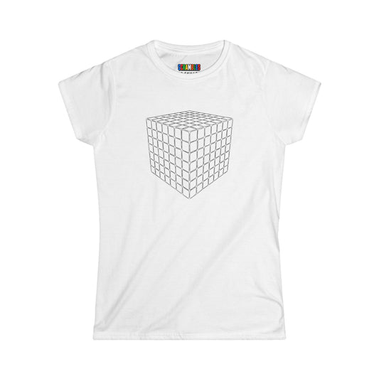 7x7 Doodle - Rubik's Cube Art Women's Softstyle T-Shirt