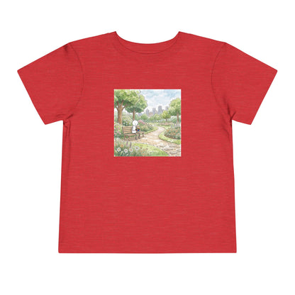 City Park - Rubik's Cube Art  Watercolor Toddler Short Sleeve T-Shirt