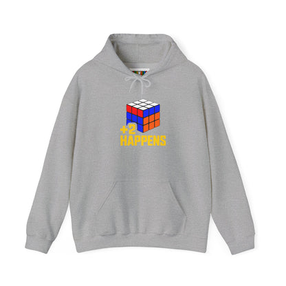 +2 Happens Unisex Heavy Blend™ Hooded Sweatshirt