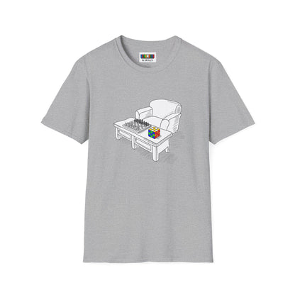Chess and Checkered Unisex Graphic Softstyle T-Shirt