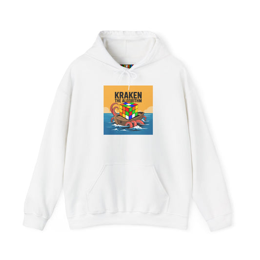 Kraken The Algorithim - Rubiks Cube Unisex Heavy Blend™ Hooded Sweatshirt