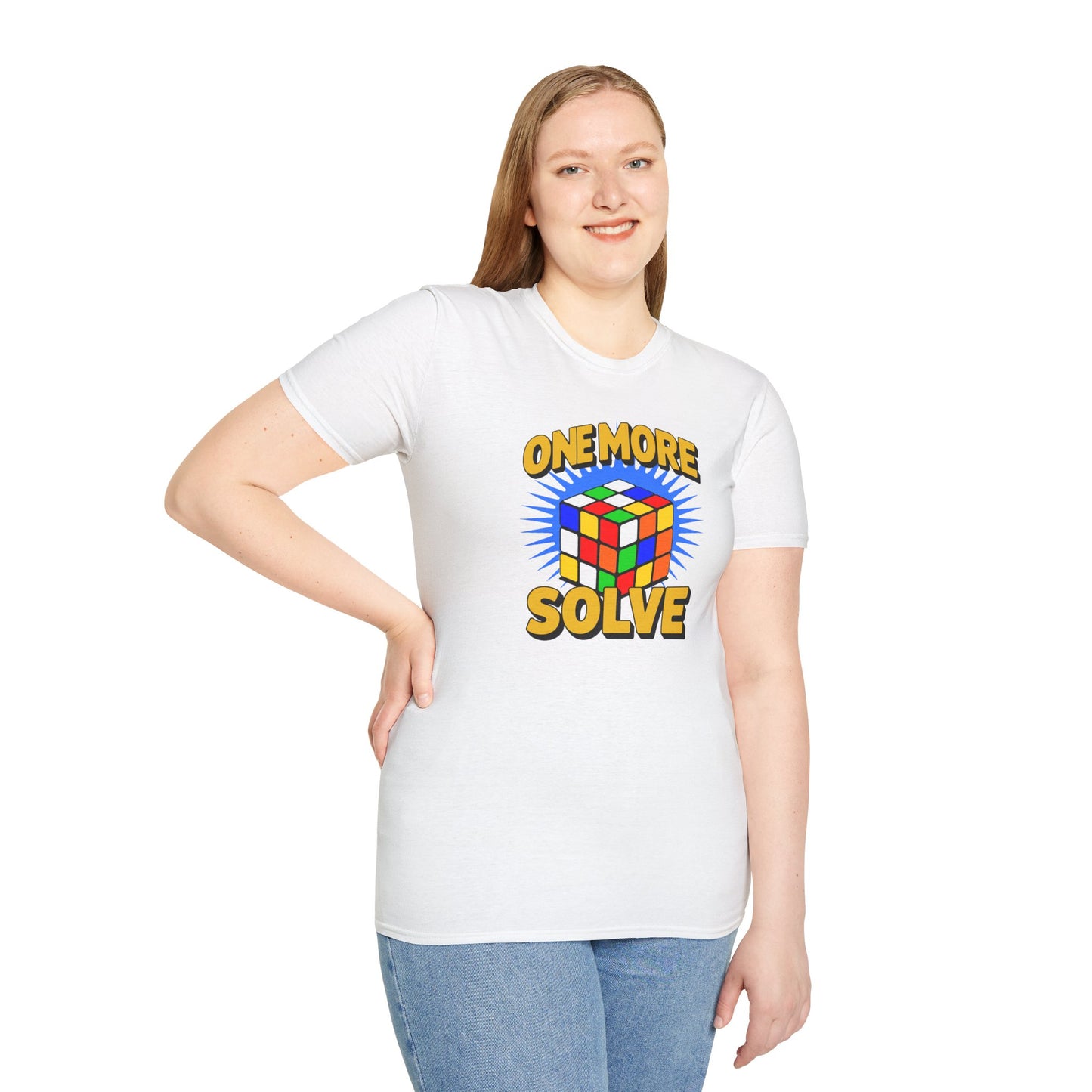One More Solve - Rubiks Cube Unisex Graphic Softstyle T-Shirt
