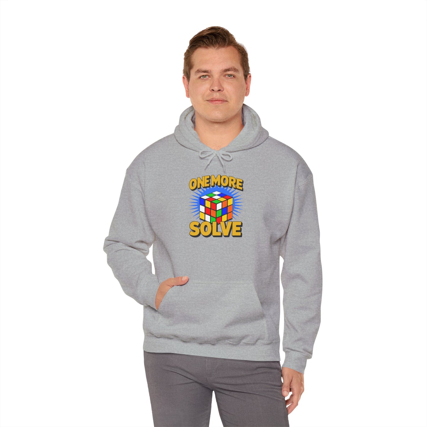One More Solve - Rubiks Cube Unisex Heavy Blend™ Hooded Sweatshirt