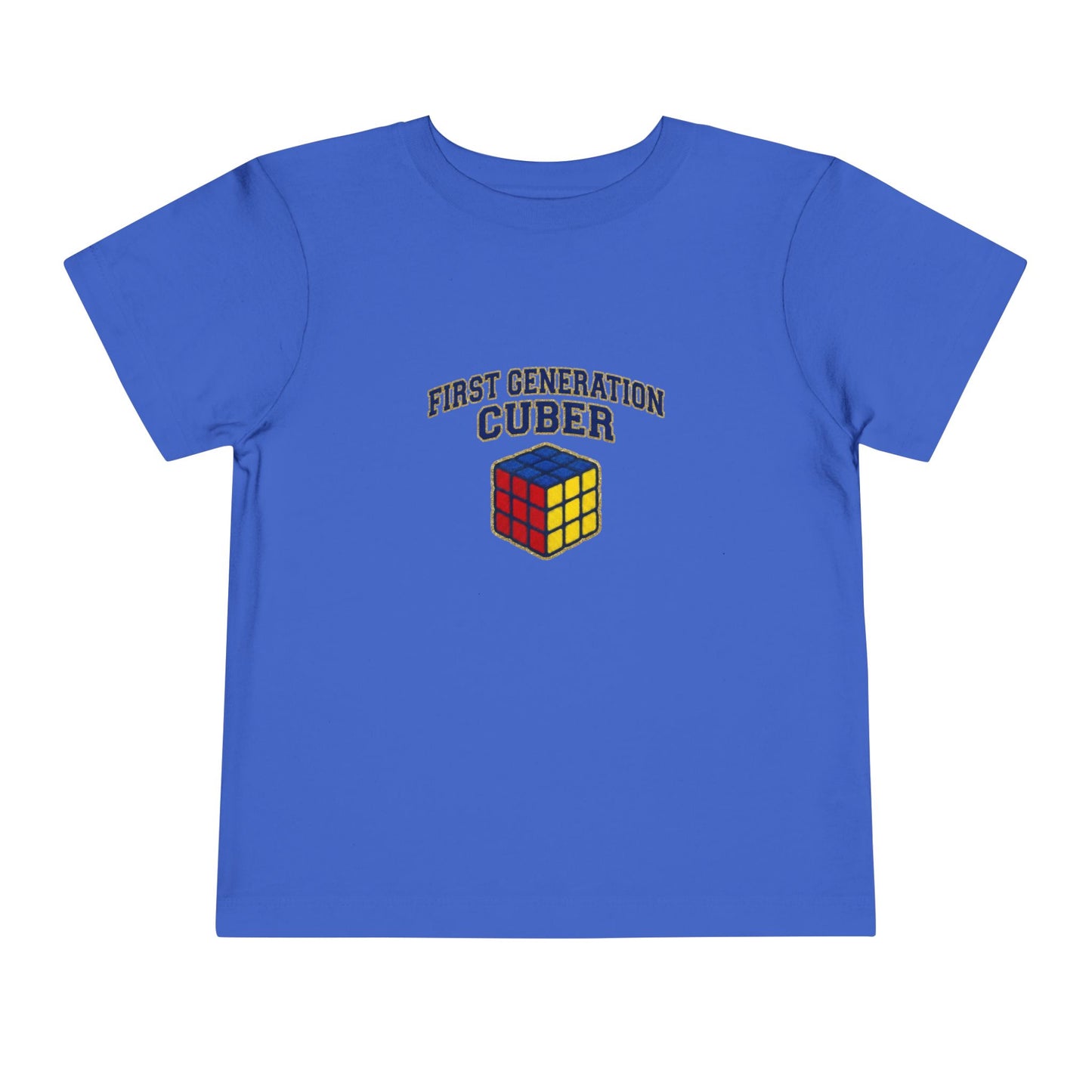 First Generation Cuber Rubiks Cube Art Toddler Short Sleeve T-Shirt