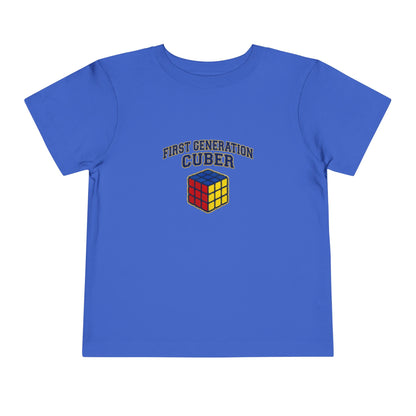 First Generation Cuber Rubiks Cube Art Toddler Short Sleeve T-Shirt