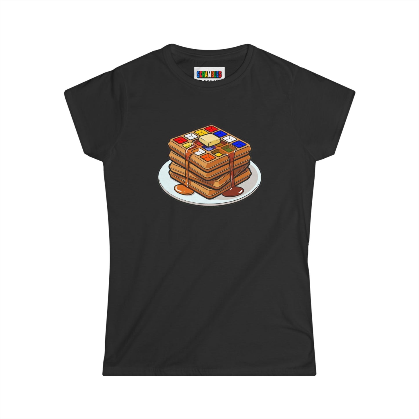 4x4 Waffles - Rubiks Cube  Women's Softstyle T-Shirt