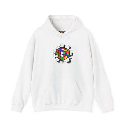 Crashing Out - Rubiks Cube Unisex Heavy Blend™ Hooded Sweatshirt