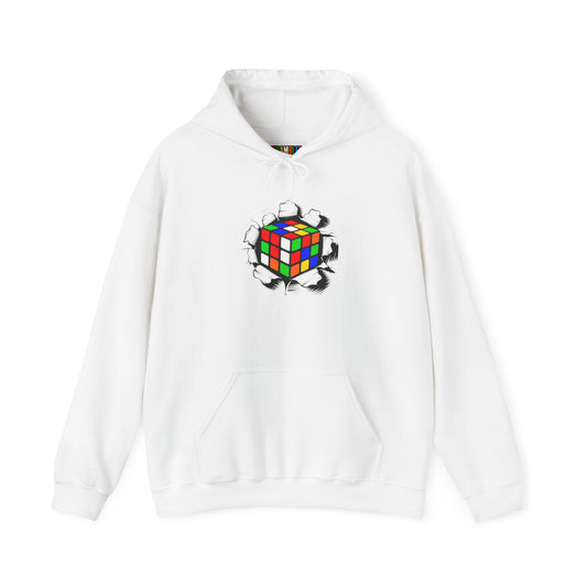 Crashing Out - Rubiks Cube Unisex Heavy Blend™ Hooded Sweatshirt