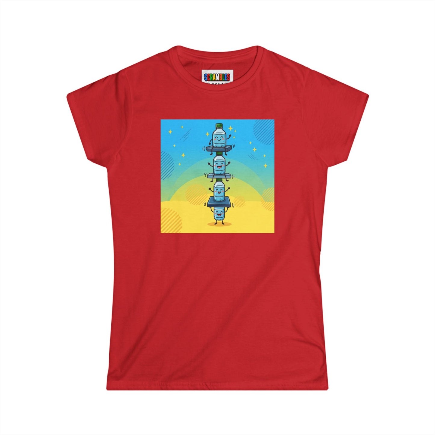Happy Landing - Trick Shot Art  Women's Softstyle T-Shirt