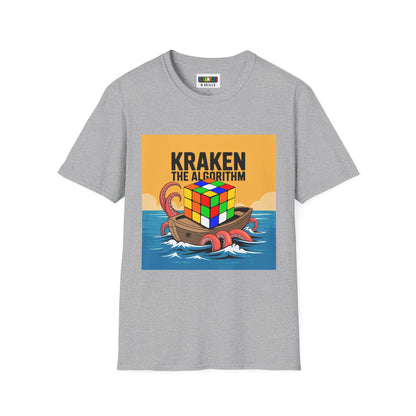 Kraken The Algorithim - Rubiks Cube Unisex Graphic Softstyle T-Shirt