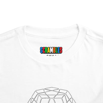 Megaminx Doodle  - Rubik's Cube Art Toddler Short Sleeve T-Shirt