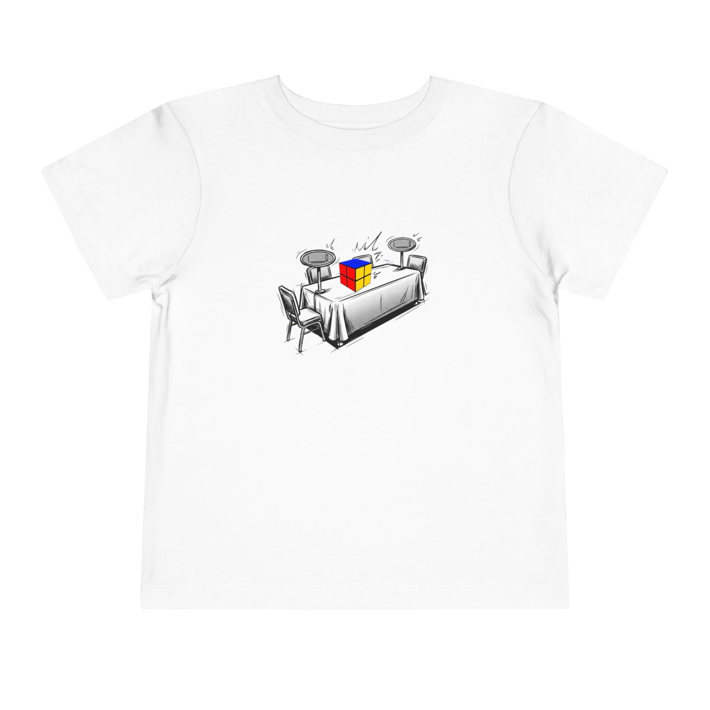 2x2 Comp Day - Rubik's Cube Art  Toddler Short Sleeve T-Shirt