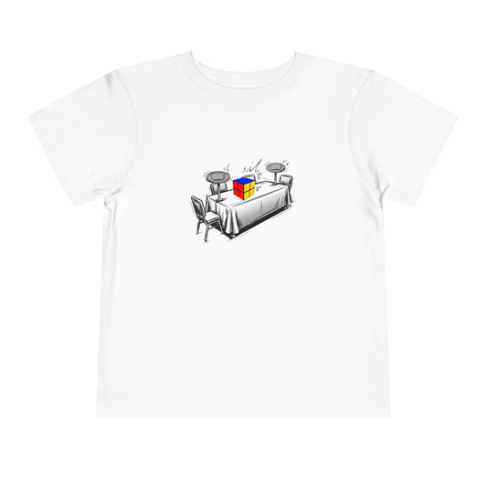 2x2 Comp Day - Rubik's Cube Art  Toddler Short Sleeve T-Shirt