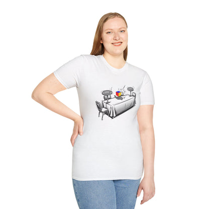 3x3 One-Handed Comp Day - Rubik's Cube Art Unisex Graphic Softstyle T-Shirt