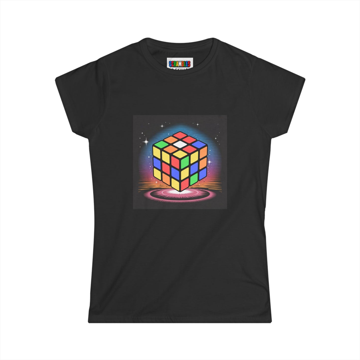Cube Portal  - Rubik's Cube Art Women's Softstyle T-Shirt