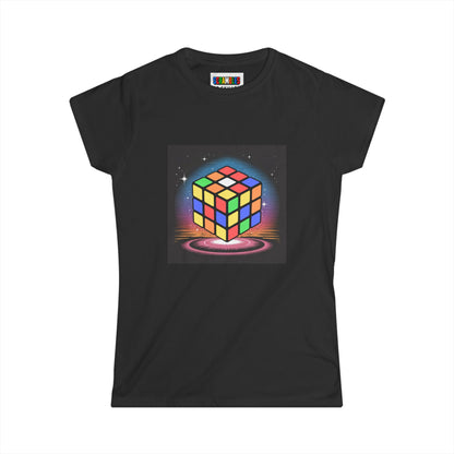 Cube Portal  - Rubik's Cube Art Women's Softstyle T-Shirt