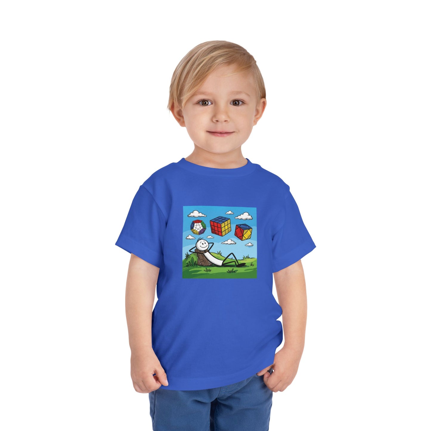 Daydream Solves - Rubik's Cube Art  Toddler Short Sleeve T-Shirt