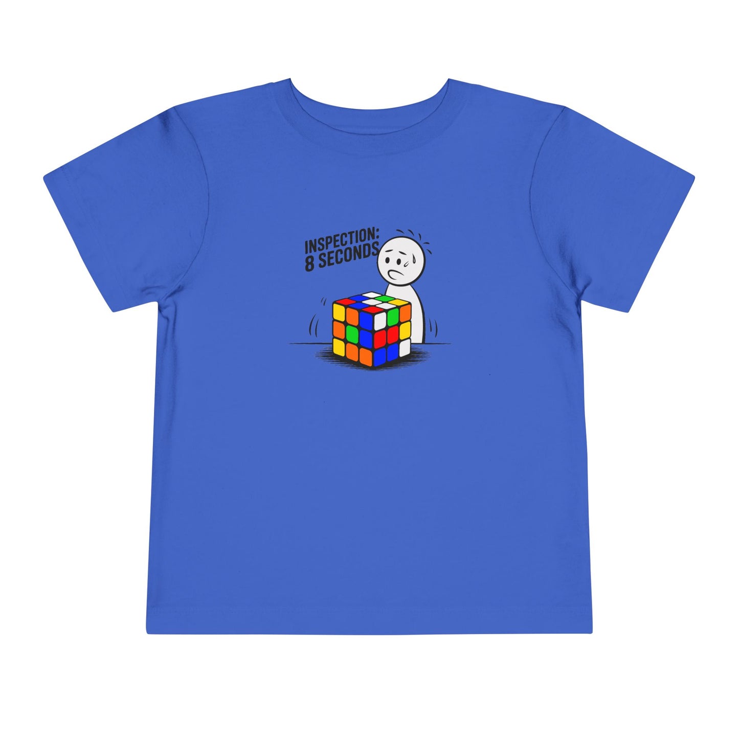 Inspection: 8 Seconds  - Rubik's Cube Art Toddler Short Sleeve T-Shirt