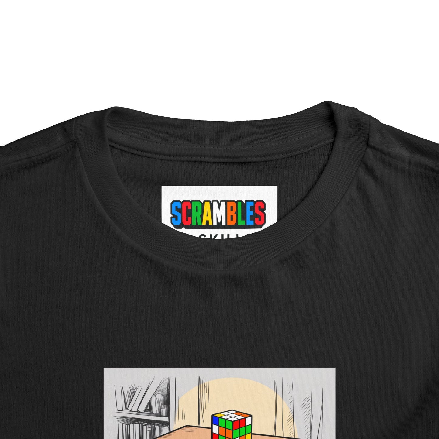 Late Night - Rubik's Cube Art  Toddler Short Sleeve T-Shirt