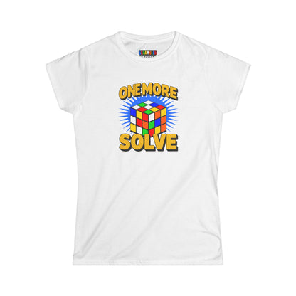 ⚡ Express - One More Solve - Rubiks Cube Women's Softstyle T-Shirt