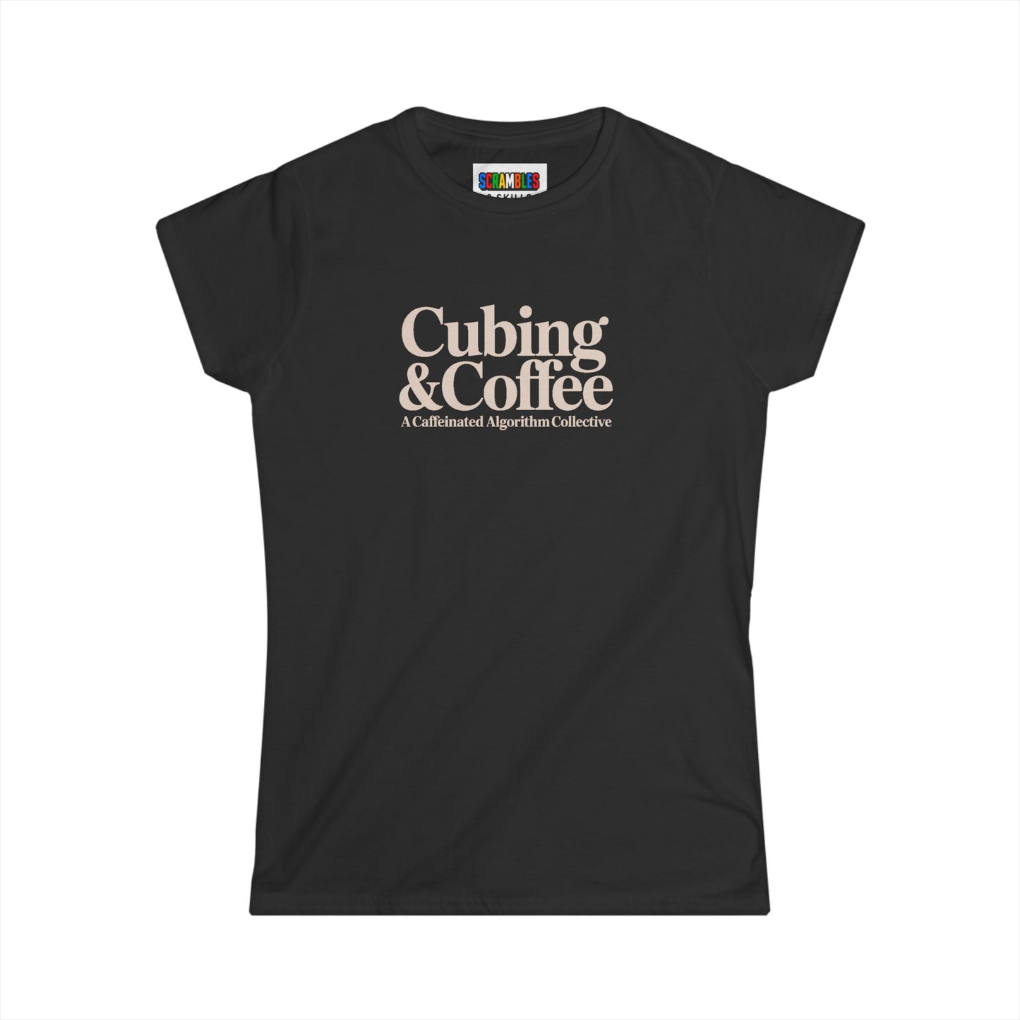 Cubing & Coffee Rubik's Cube Art Women's Softstyle T-Shirt