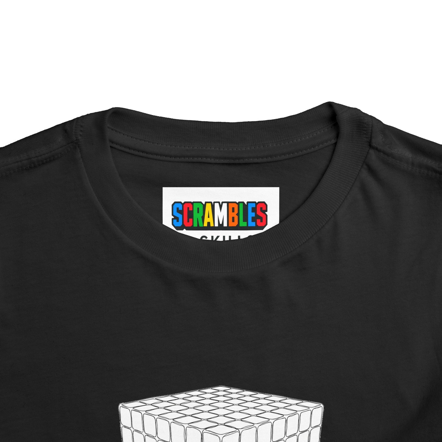 7x7 Doodle  - Rubik's Cube Art Toddler Short Sleeve T-Shirt