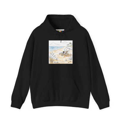 Beach Watercolor Unisex Heavy Blend™ Hooded Sweatshirt