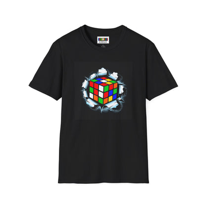Crashing Out - Rubiks Cube Unisex Graphic Softstyle T-Shirt